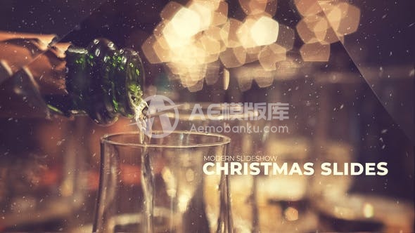 30059圣诞节幻灯片 | 开场片段 AE模版