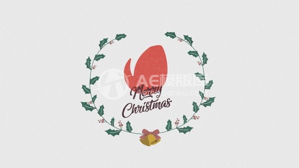 30060时尚圣诞卡片 AE模版