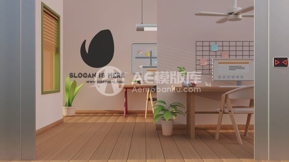 30063升降式标志闪烁   AE模板