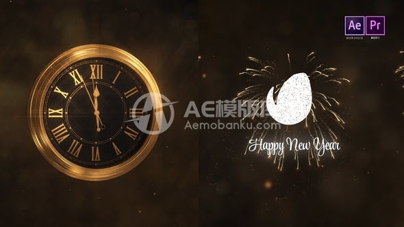 30065独特新年倒计时 AE模版