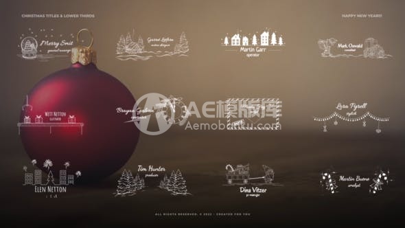 30070圣诞节标题 V01 | Adobe After Effects AE模版