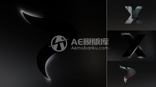 30076优雅的标志揭示 AE模版