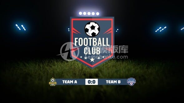 30088足球联赛包装设计 AE模版