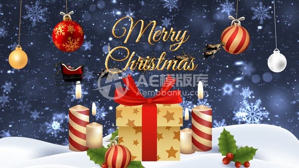 30090圣诞问候 AE模版