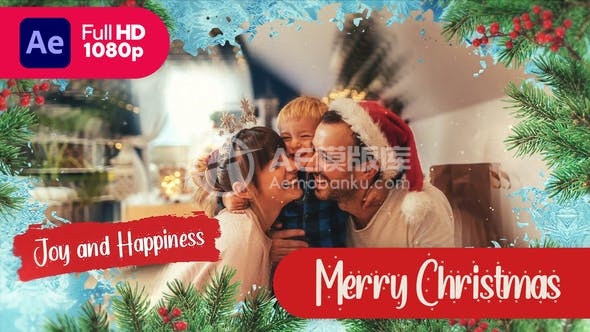 30107欢乐圣诞 || 圣诞幻灯片 AE模版