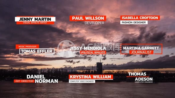 30114简介时标题| Adobe After Effects AE模版