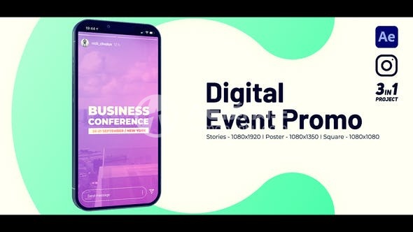 30125Instagram 活动幻灯片 AE模版