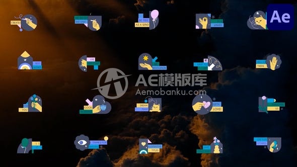 30126创意标题动画模版 for After Effects