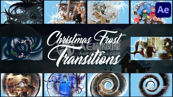 30127圣诞霜冻过渡效果（AE模版）