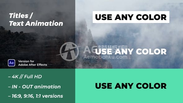 30129字幕/文本动画 AE模版