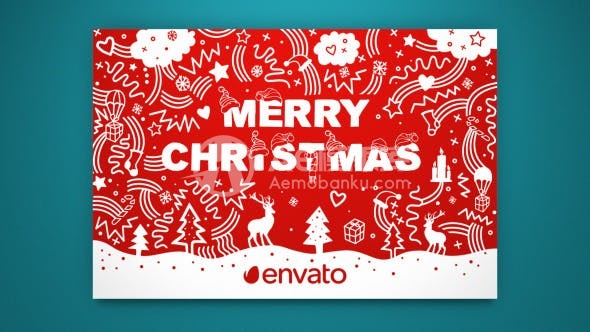 30147圣诞贺卡 AE模版