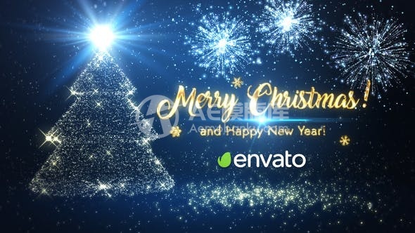 30176圣诞祝福 AE模版