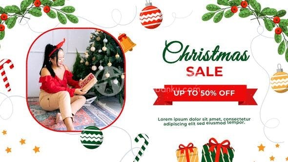 30202圣诞特卖节日幻灯片AE模版