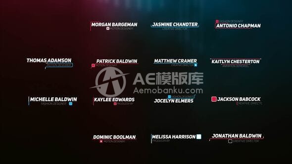 30211动态下三分之一标题AE模版