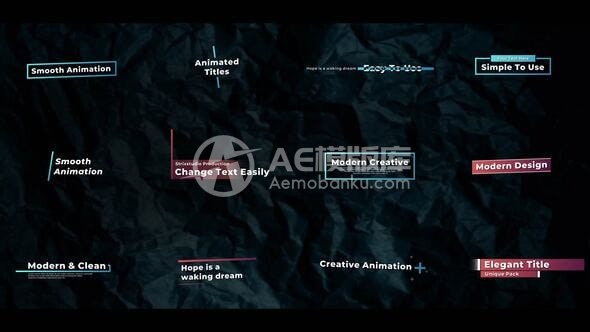 30213优雅标题 AE模版