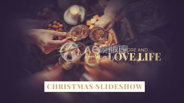 30214圣诞节幻灯片制作模板