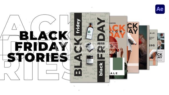 30218黑色星期五故事 AE模版