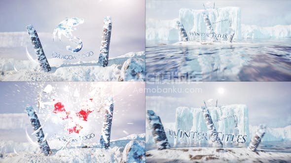 30219冬天的降临AE模版