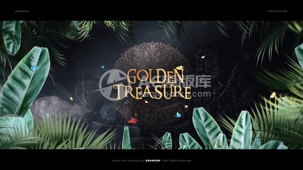 30221黄金宝藏森林预告片AE模版