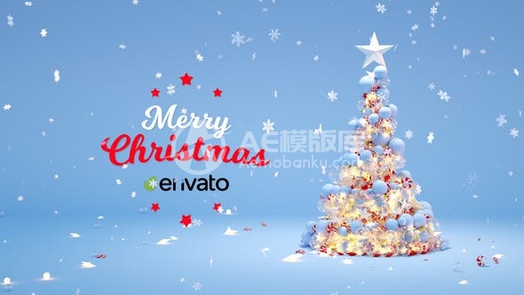 30233圣诞祝福卡 AE模版