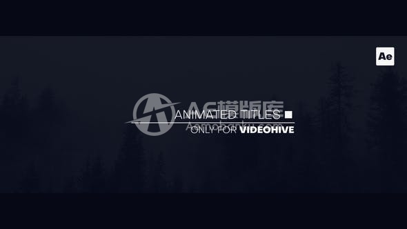 30236动画标题 AE模版