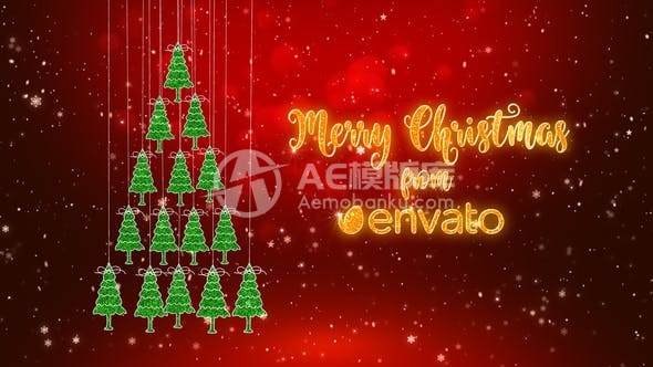 30241圣诞快乐问候 AE模版