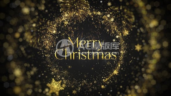30248黄金圣诞介绍AE模版