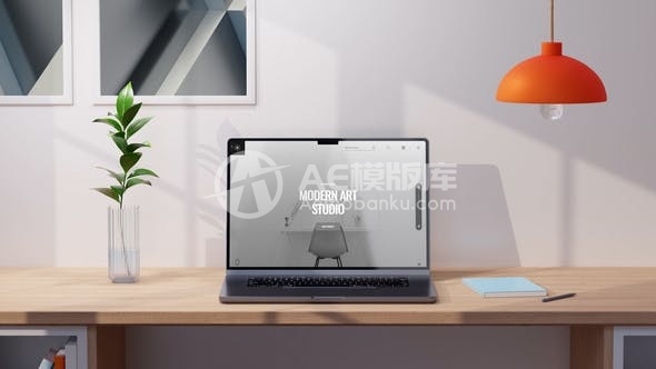 30253阳光明媚的房间 – 3D动画网站模拟展示模板（AE模版）