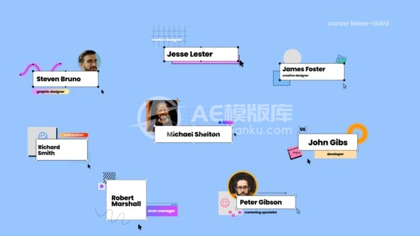 30264光标下三等分屏幕插件 AE模版