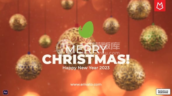 30270圣诞介绍 | 新年开幕 AE模版