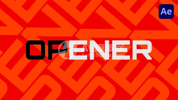 30302时尚节奏开场图像效果模板-AE模版