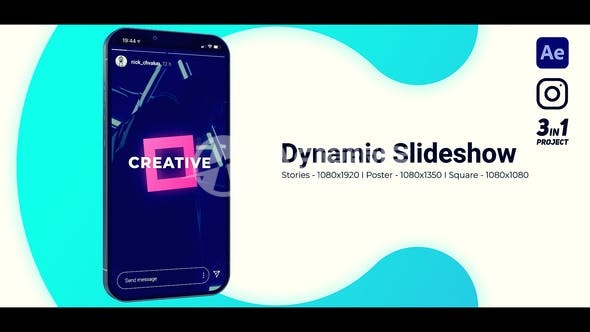 30304Instagram 幻灯片开场 AE模版