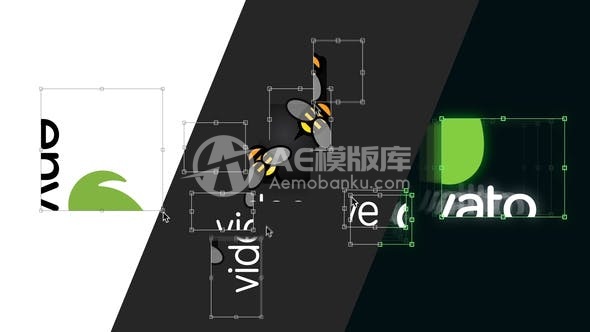 30313变形工具标志揭示 AE模板