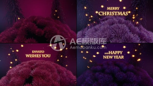 30317圣诞和新年开场片头AE模板