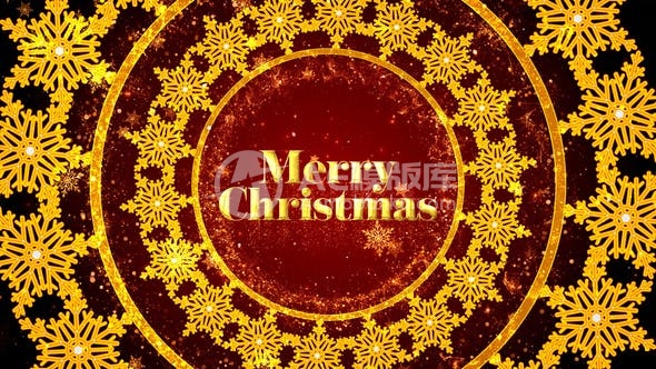 30318圣诞节开场片花AE模版