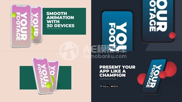 30319手机X – 多彩应用推广 AE模版