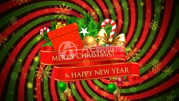 30327圣诞祝福 AE模版