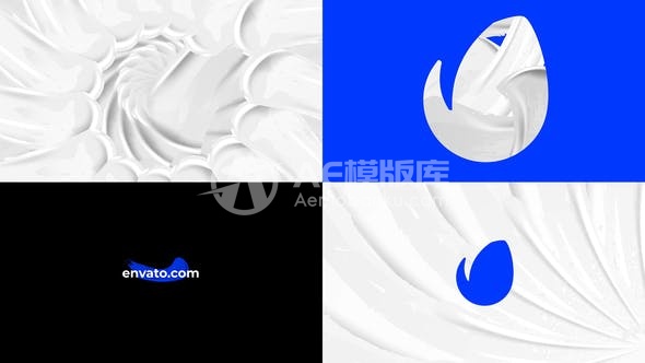 30331绘画Logo揭示效果（5合1）AE模版