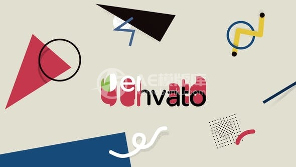 30336现代形状Logo揭示AE模版