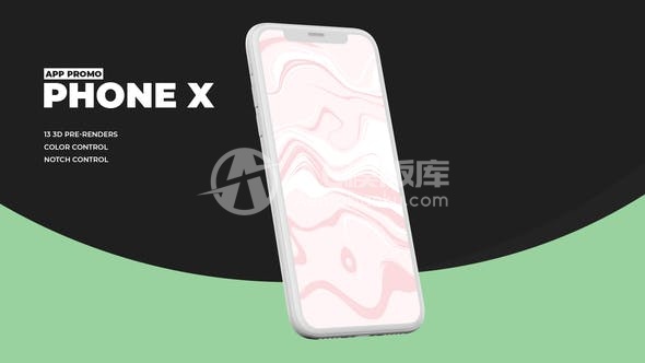 30338Phone X – 黏土应用宣传视频 AE模版
