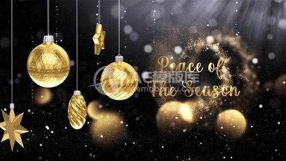 30344圣诞祝福 AE模版