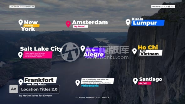 30349位置标题  AE模板