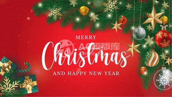 30362圣诞快乐开场 AE模版