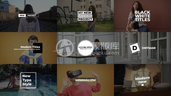 30381现代标题2.0 | 后期特效模板