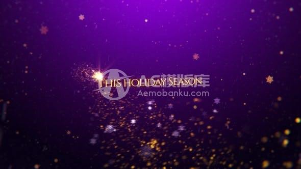 30401圣诞祝福 AE模版