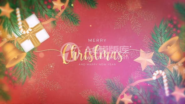 30406欢乐圣诞节开场动画AE模板