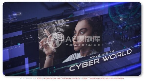 30410网络数字幻灯片 AE模版