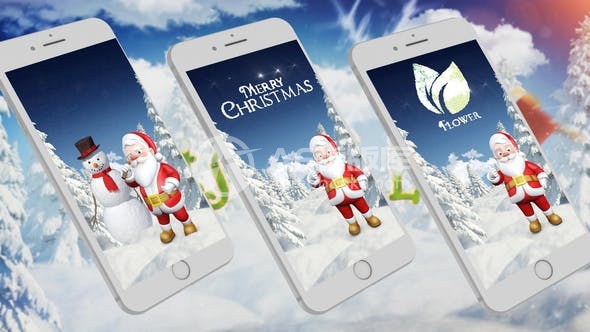 30412圣诞老人的Instagram故事4——AE模版