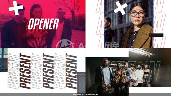 30430动态排版开幕者AE模版