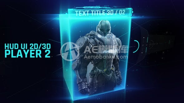 30437HUD UI 2D/3D播放器 2 AE模版